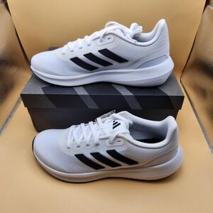 Adidas Shoes Womens Size 11 White Black Runfalcon 3.0 Cloudfoam Running HP7557‎